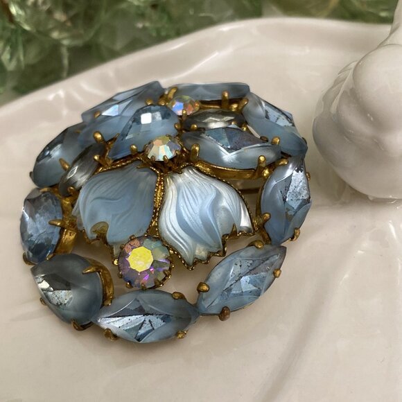 JULIANA D&E STYLE GIVRE RHINESTONE BROOCH - Picture 5 of 10